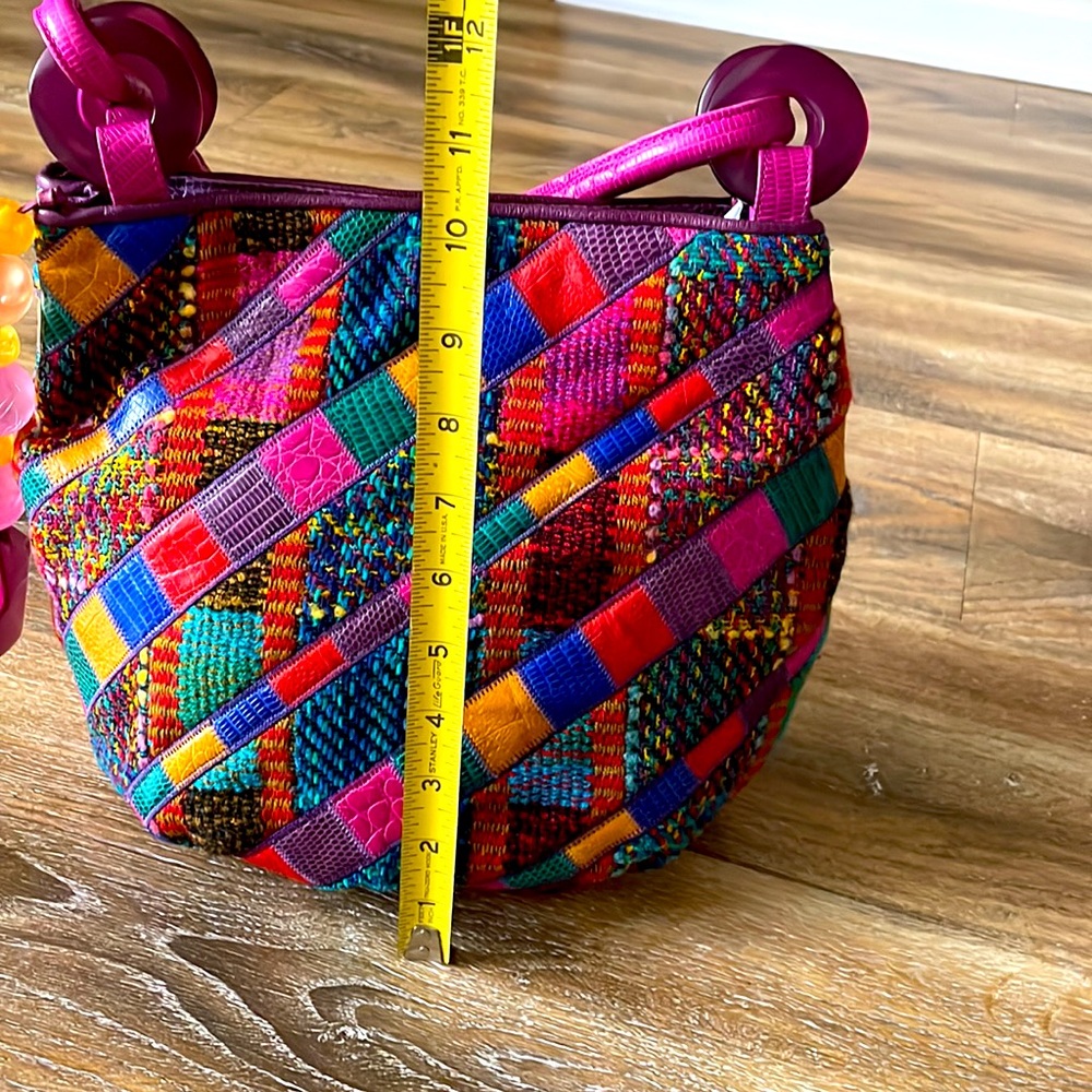 Sharif Vintage Patchwork Tweed Bucket Bag - Picture 10 of 16